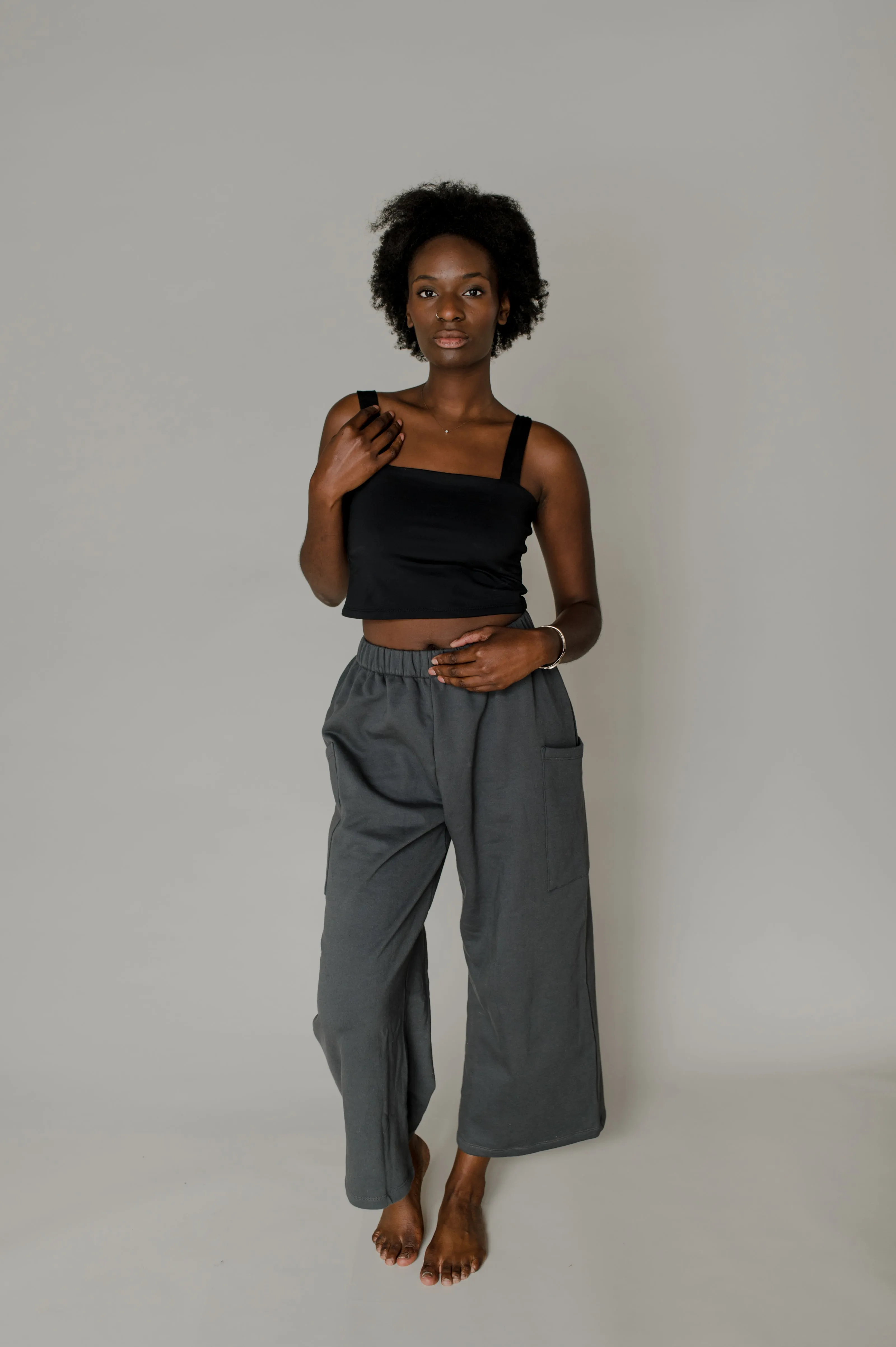 Square neck tank top
