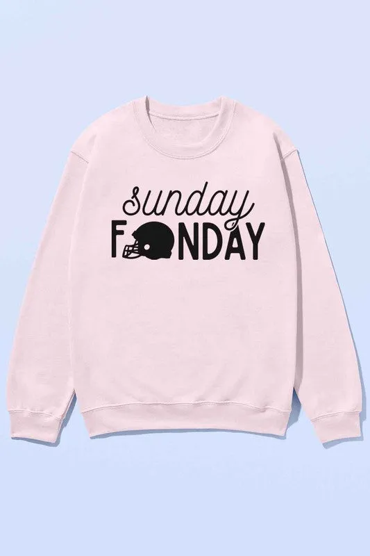 Sunday Funday Football Game Oversized Sweatshirt
