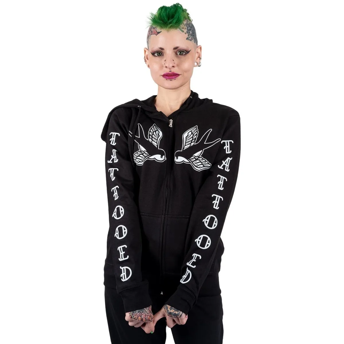 Traditional Tattoo Zip Hoodie