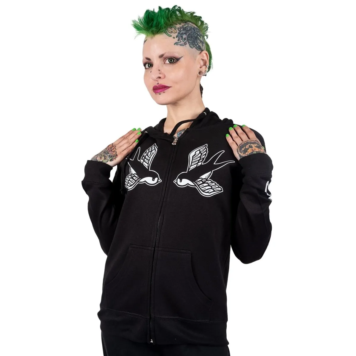 Traditional Tattoo Zip Hoodie