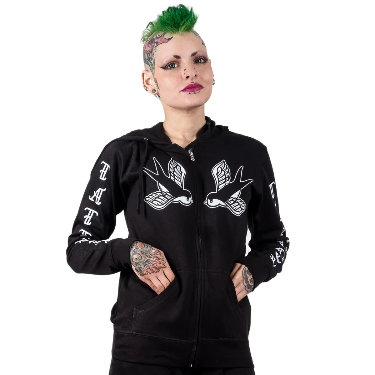 Traditional Tattoo Zip Hoodie