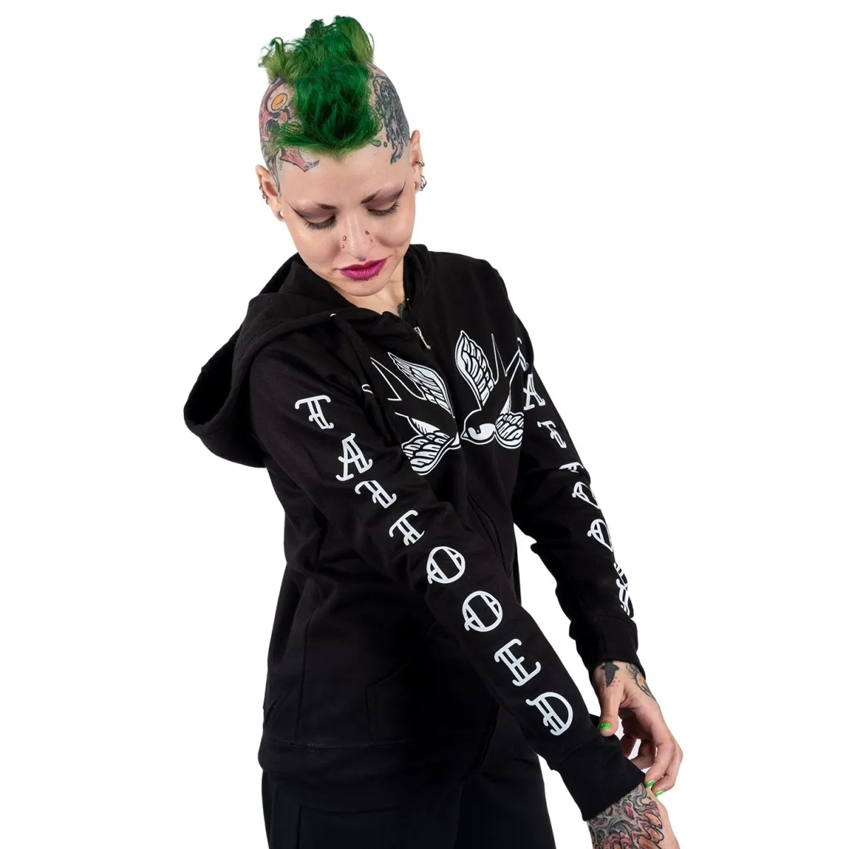 Traditional Tattoo Zip Hoodie