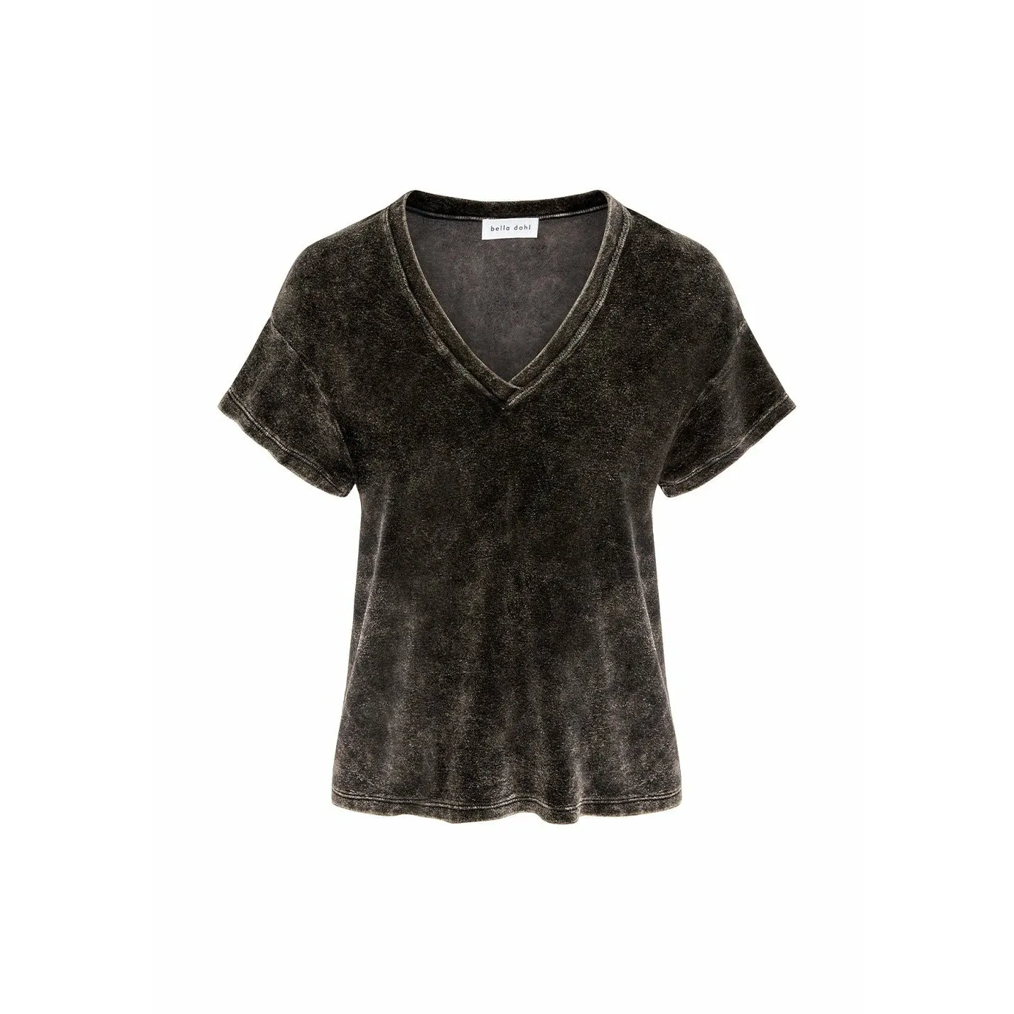 Velour V-Neck Tee