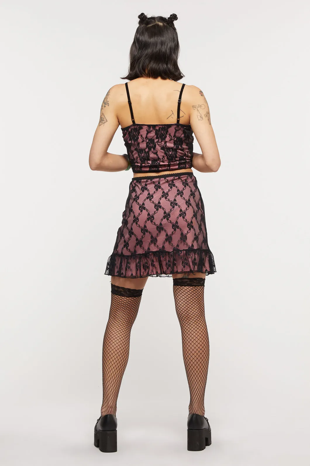 Victoria Lace Mini Skirt