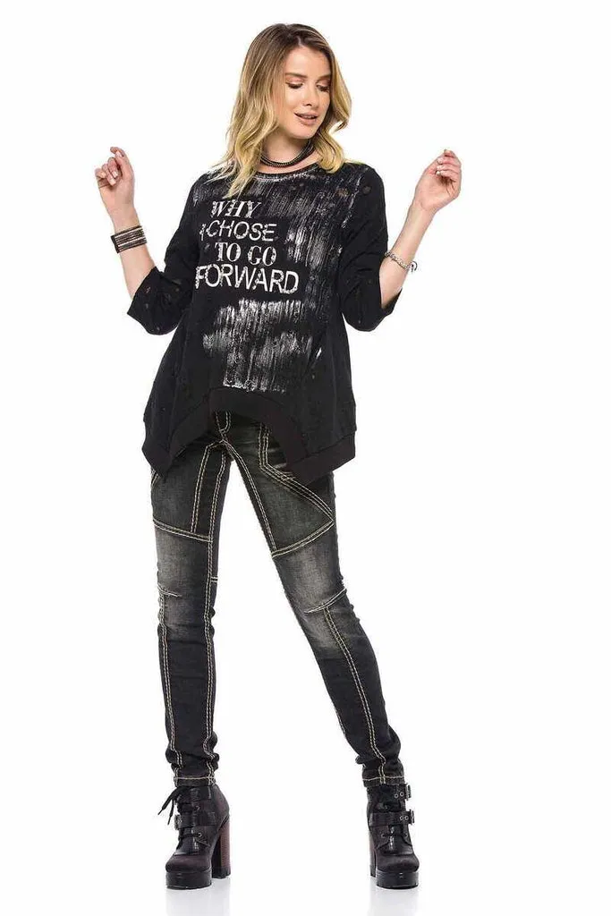 WD382 Slim Fit Women's Jean Trousers