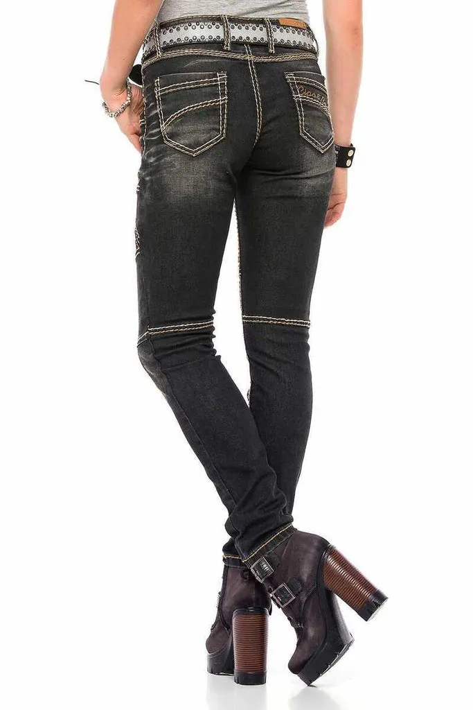 WD382 Slim Fit Women's Jean Trousers