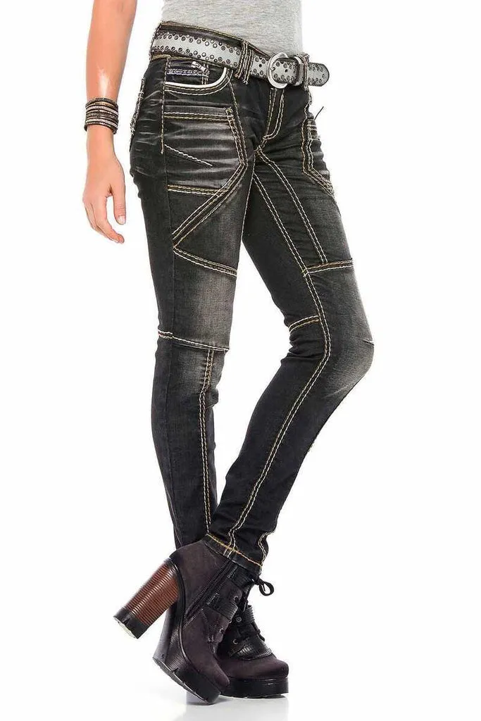 WD382 Slim Fit Women's Jean Trousers
