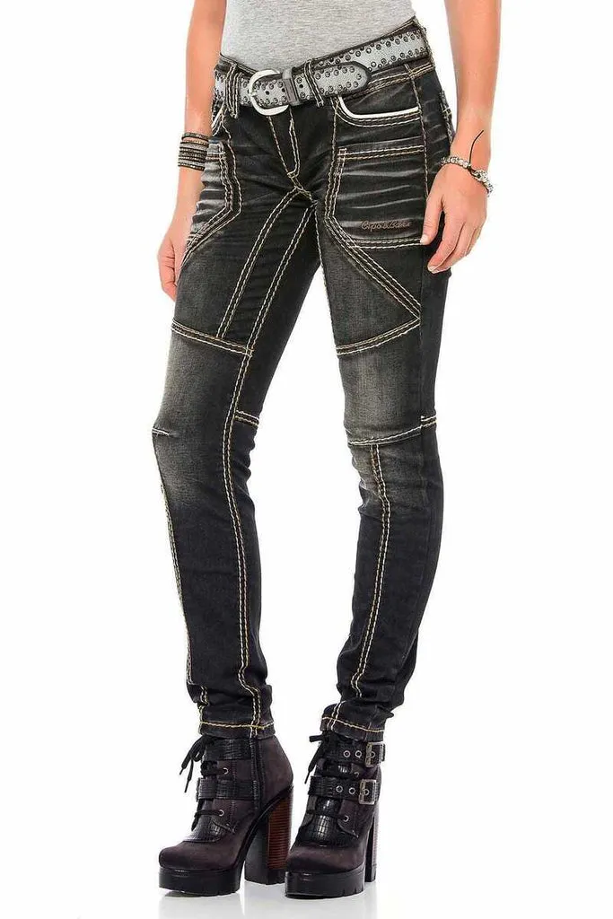 WD382 Slim Fit Women's Jean Trousers