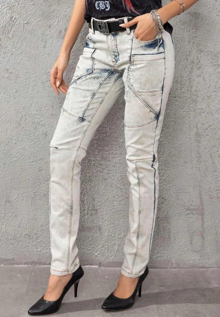 WD382 Slim Fit Women's Jean Trousers