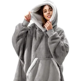 Women’s Oversized Hoodie Sweatshirt Winter Fleece - Giant Wearable Blanket With Sleeves Hoodies Sweat Women Clothes Moletom Feminino
