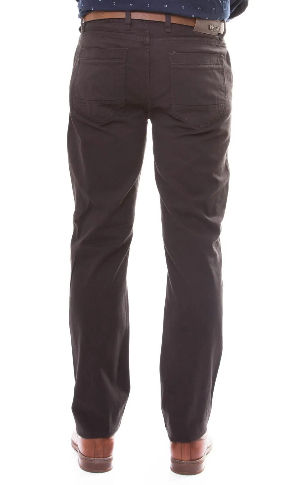 WSS Slim Fit 5 Pocket Cotton Brown Men Trousers - Chelmsford